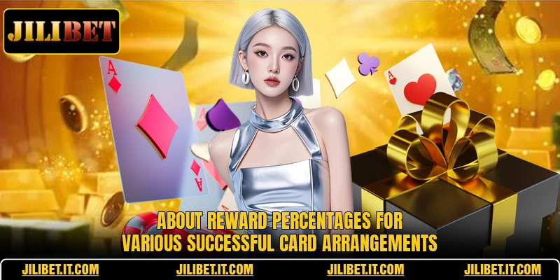 About reward percentages for various successful card arrangements
