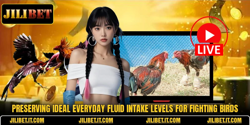 Preserving ideal everyday fluid intake levels for fighting birds